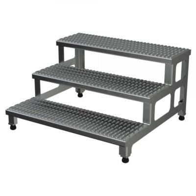 Vestil ASP-36-3-A Adjustable Aluminum Step-Mate Stand (36in Max Height, 500 lb Cap)