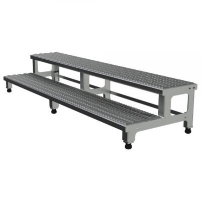 Vestil ASP-72-A Adjustable Aluminum Step-Mate Stand (72in Max Height, 500 lb Cap)