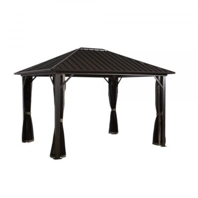 ShelterLogic Sojag Genova 500-9165258 Sun Shelter 10×12 Fabric Roof (Brown)