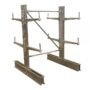 Vestil SDU-C-6-24-G-SET 81 in. High Galvanized Cantilever Rack Starter Set (24 in. Arms)