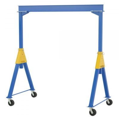 Vestil FHSN-6-10 Knockdown Steel Gantry Crane (6000lb, 10ft Beam, Phenolic Casters)