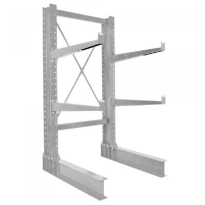 Vestil HU-C-8-36-G-SET 8ft H Galvanized Cantilever Rack Kit (36in Arms)