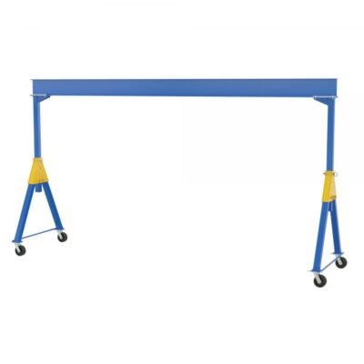 Vestil FHSN-6-20 Knockdown Steel Gantry Crane (6000lb, 20ft Beam, Phenolic Casters)