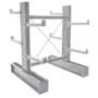Vestil MDU-C-6-24-G-SET 6ft H Galvanized Medium-Duty Double Cantilever Starter Set (24in Arms)