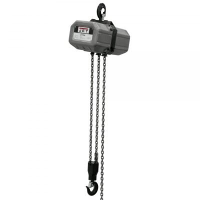 JET 2SS-1C-40 4000lb Electric Chain Hoist, 40ft Lift, 1PH