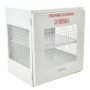 Vestil CYL-EX-12-E 12-Cylinder Cabinet w/ Mesh Door (Exterior Use, White)
