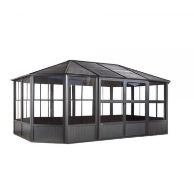 ShelterLogic Sojag Charleston 448-9163018 Solarium 12x18ft Aluminum Rectangle (Gray)