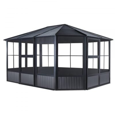 ShelterLogic Sojag Charleston 445-9163001 Solarium 12x15ft Aluminum Rectangle (Gray)