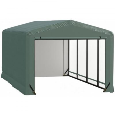ShelterLogic ShelterTube SQAACC0104C01001808 Wind/Snow Rated Garage 10x18x8ft (Green)