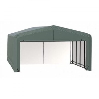 ShelterLogic ShelterTube SQAADD0104C02003212 Wind/Snow Rated Garage 20x32x12ft (Green)