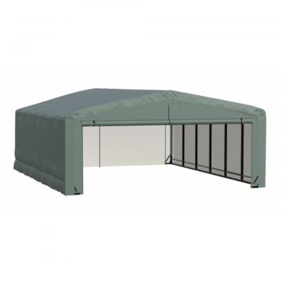 ShelterLogic ShelterTube SQAADD0104C02002710 Wind/Snow Rated Garage 20x27x10ft (Green**)**