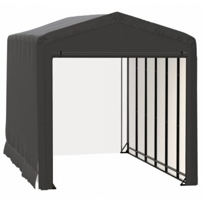ShelterLogic ShelterTube SQAACC0103C01402716 Wind/Snow Rated Garage 14x27x16ft (Gray)