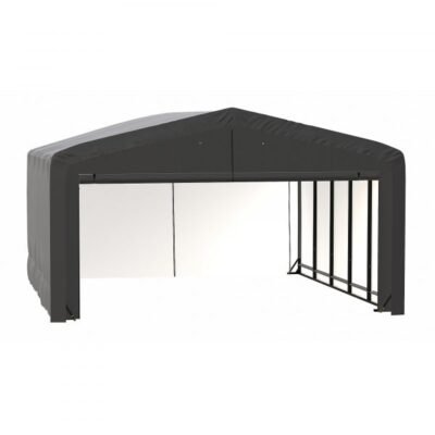 ShelterLogic ShelterTube SQAADD0103C02002312 Wind/Snow Rated Garage 20x23x12ft (Gray)