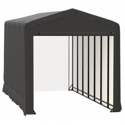 ShelterLogic ShelterTube SQAACC0103C01403216 Wind/Snow Rated Garage 14x32x16ft (Gray)