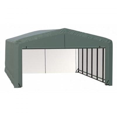 ShelterLogic ShelterTube SQAADD0104C02002712 Wind/Snow Rated Garage 20x27x12ft (Green)