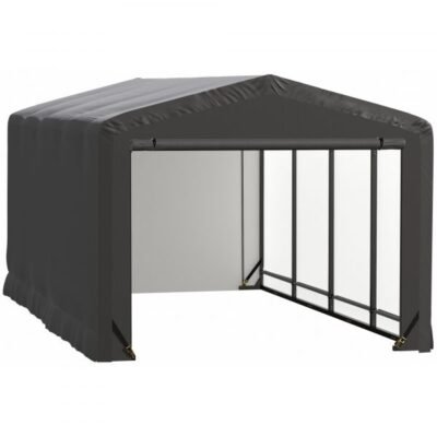 ShelterLogic ShelterTube SQAACC0103C01001808 Wind/Snow Rated Garage 10x18x8ft (Gray)