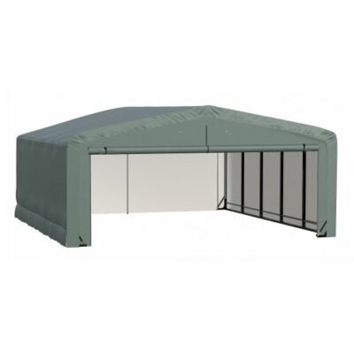 ShelterLogic ShelterTube SQAADD0104C02002310 Wind/Snow Rated Garage 20x23x10ft (Green)