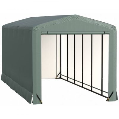 ShelterLogic ShelterTube SQAACC0104C01002710 Wind/Snow Rated Garage 10x27x10ft (Green)