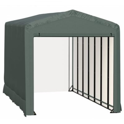 ShelterLogic ShelterTube SQAACC0104C01403216 Wind/Snow Rated Garage 14x32x16ft (Green)