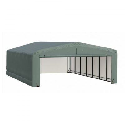 ShelterLogic ShelterTube SQAADD0104C02003210 Wind/Snow Rated Garage 20x32x10ft (Green)