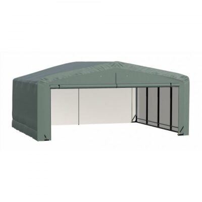 ShelterLogic ShelterTube SQAADD0104C02001810 Wind/Snow Rated Garage 20x18x10ft (Green)