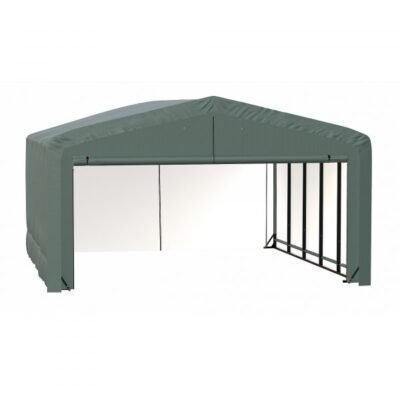 ShelterLogic ShelterTube SQAADD0104C02002312 Wind/Snow Rated Garage 20x23x12ft (Green)