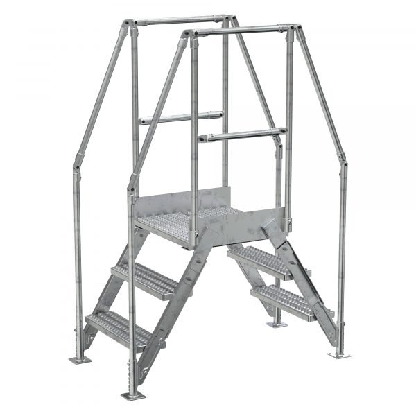 Vestil COL-AL-3-26-14 Aluminum Cross-Over Ladder