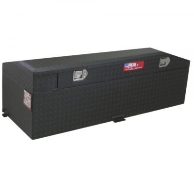RDS 72745PC Aluminum Auxiliary Fuel Tank/Toolbox Combo 90 Gal Black Diamond Plate