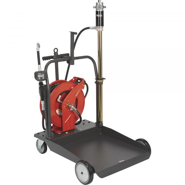 Ironton 5:1 Air-Operated Oil Pump Kit 3.7 GPM Cart and Hose Reel - Image 2
