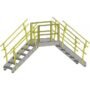 Equipto 11-Stair Industrial Crossover Bridge,