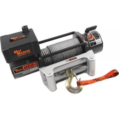 Mile Marker 7650251BW Electric Truck Winch – 12000 Lb, Steel Cable