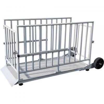 Optima OP-930 2000 lb Livestock Scale w/ Side Rails (0.5 lb Increment)