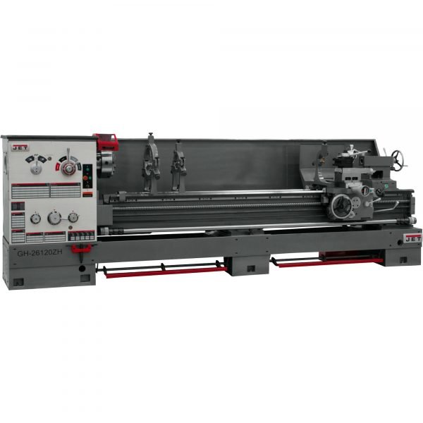 JET GH-26120ZH ZH Lathe - 4 1/8in Spindle Bore, 26x120in, DRO, Taper - Image 2