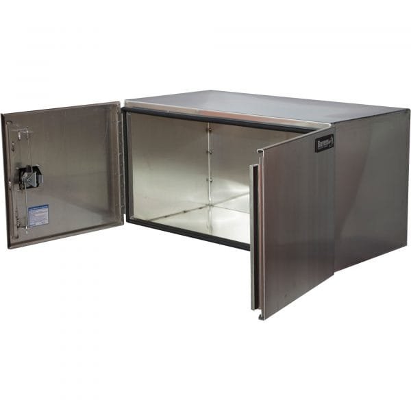 Buyers 1705345 60in Aluminum Underbody Truck Tool Box Smooth Silver - Image 2