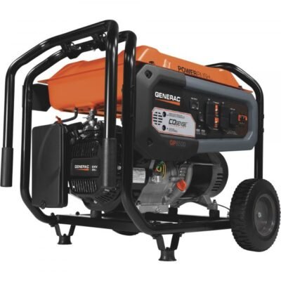 Generac 7680 Generator Portable 6500W CO-Sense Electric Start