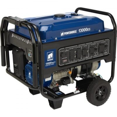 Powerhorse Portable Generator 13,000 Peak/10,000 Rated Watts Heavy Duty Electric Start