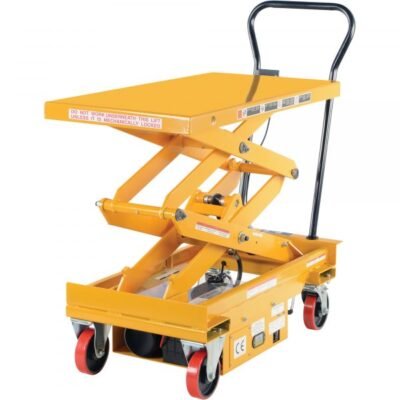 Vestil CART-1000D-DC DC Powered Double Scissor Lift Cart (1000lb Capacity)