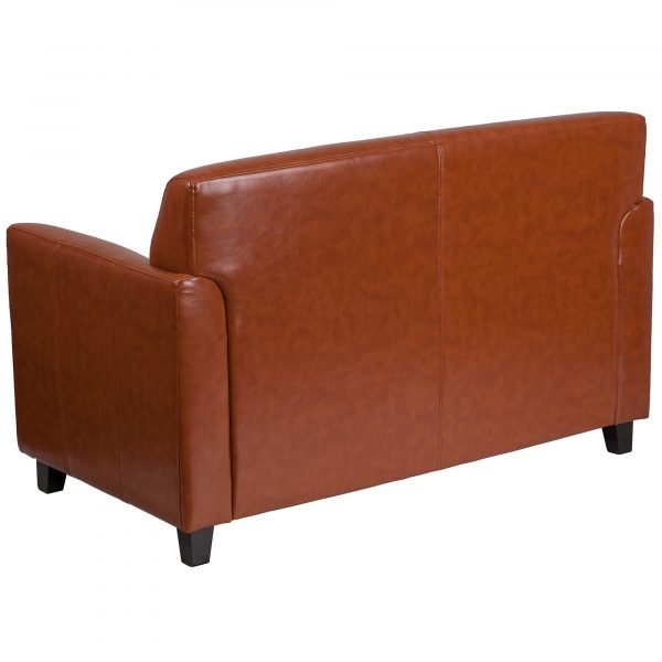 Flash Furniture BT8272CG Leather Loveseat Cognac 52in Wide - Image 2