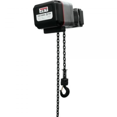 JET VOLT 183310 3-Ton Electric Chain Hoist 10 ft Lift, 3PH