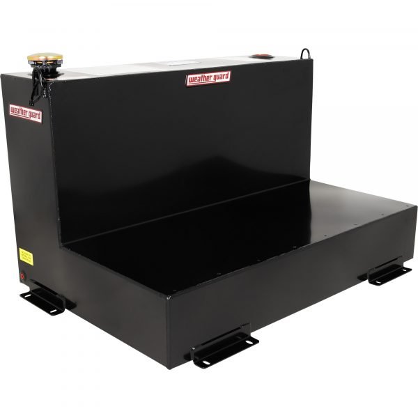 Weather Guard 352-5-02 Steel Diesel Fuel Transfer Tank 75-Gallon L-Shaped Black - Image 2