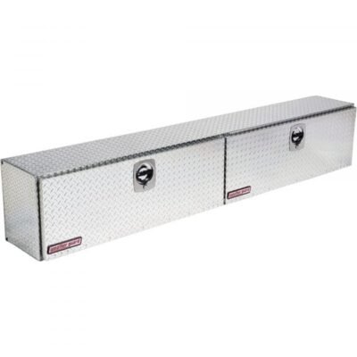 Weather Guard 396-0-02 96in Aluminum High-Side 2-Door Truck Tool Box (Diamond Plate)