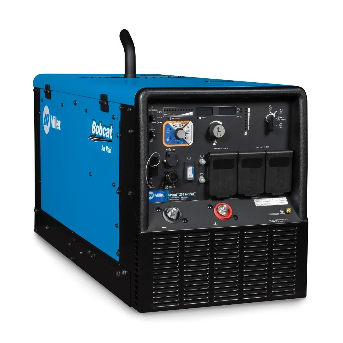 Miller Bobcat 200 Air Pak Welder Generator w/ Built-in Air Compressor