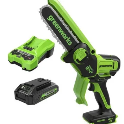 Greenworks 24V – 6in Cordless Pruner Saw Kit (2Ah Battery)