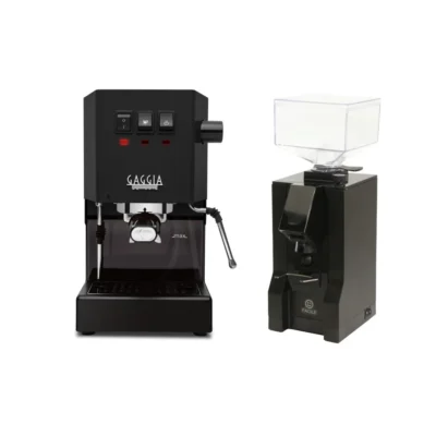 Gaggia Classic E24 & Eureka Mignon Facile – Black Grinder