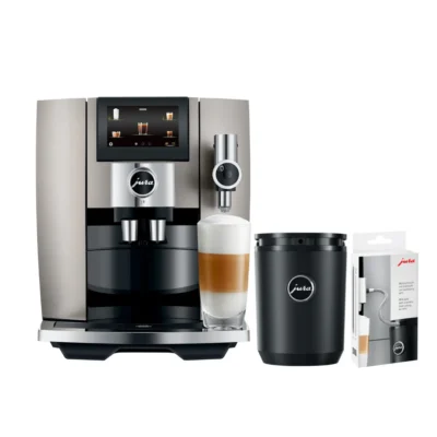 Jura J8 Midnight Silver – Espresso Machine & Milk Pipe Bundle