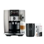 Jura J8 Midnight Silver - Espresso Machine & Milk Pipe Bundle