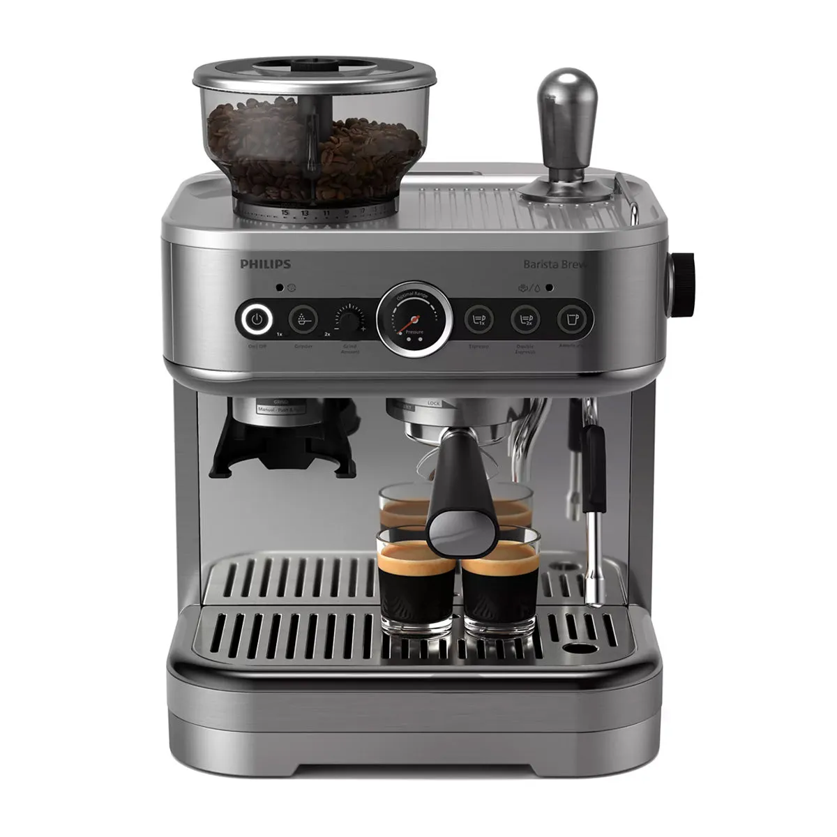 Philips Barista Brew PSA3228 - Dual Bean Hopper Silver