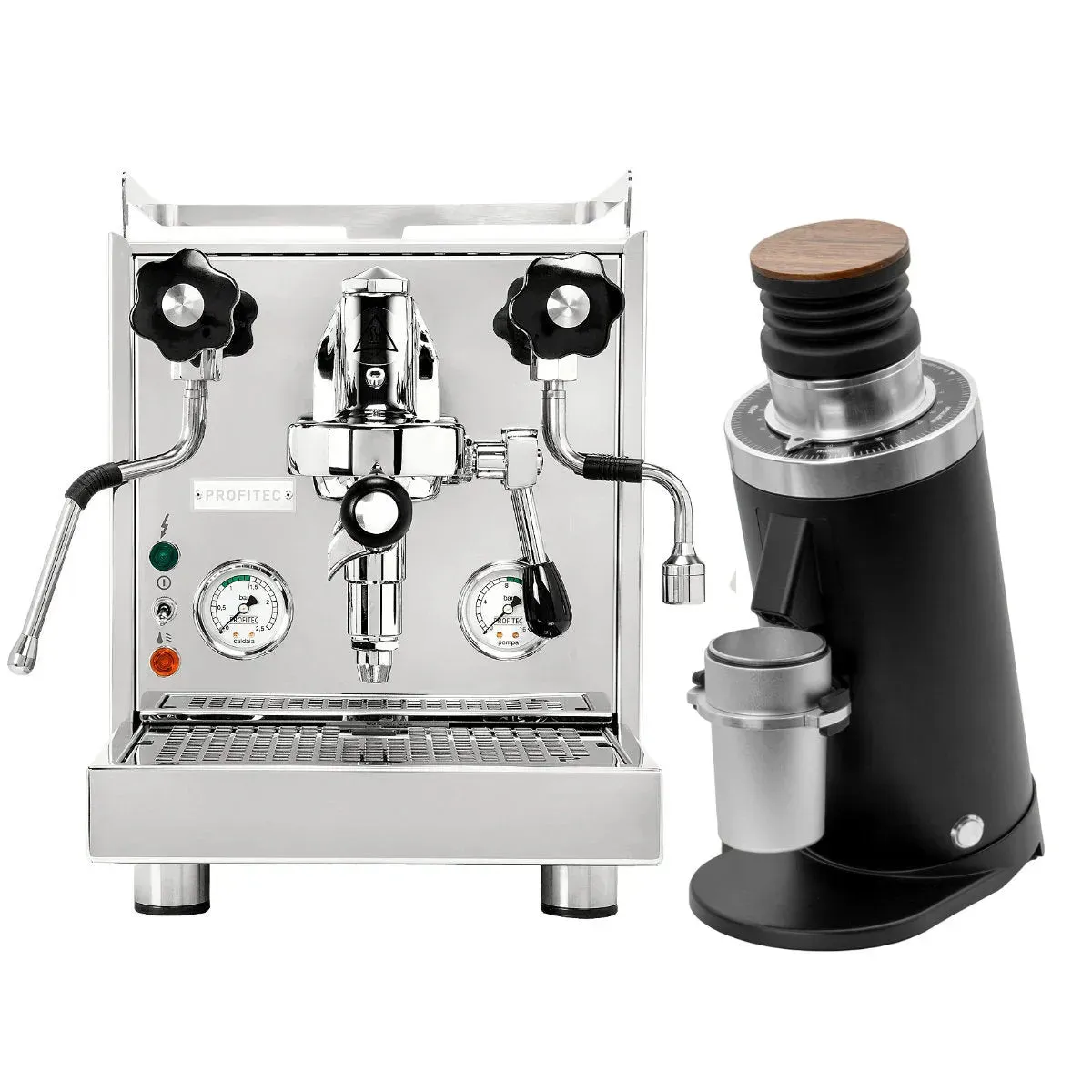 Profitec Pro 500 & DF64 Gen 2 - Black Grinder Bundle