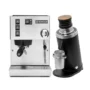 Rancilio Silvia M V6 Stainless & DF64 Gen 2 - Black Grinder
