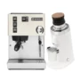 Rancilio Silvia M V6 White & DF64 Gen 2 - White Grinder